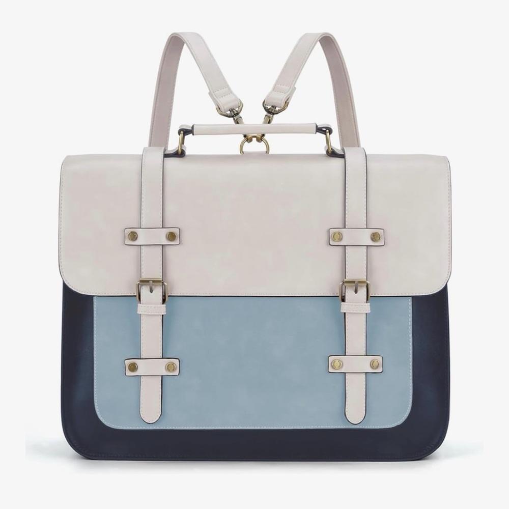 Stylish Beige and Green Men's Bag - Picture 3 of 8
